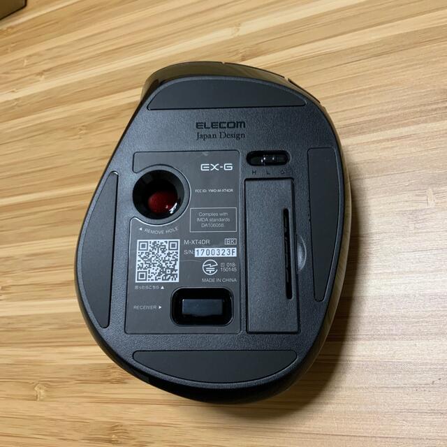 エレコム トラックボールマウス 無線 6ボタン 親指 左手用 握りやすい M-X スマホ/家電/カメラのPC/タブレット(PC周辺機器)の商品写真