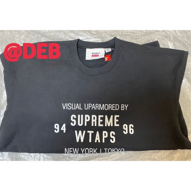 Supreme(シュプリーム)のSupreme WTAPS Crewneck Sweat Black Lサイズ メンズのトップス(スウェット)の商品写真