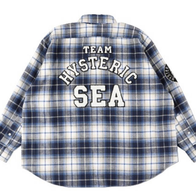 38％OFF】 WIND AND SEA×HYSTERIC GLAMOUR XL ネルシャツ -シャツ