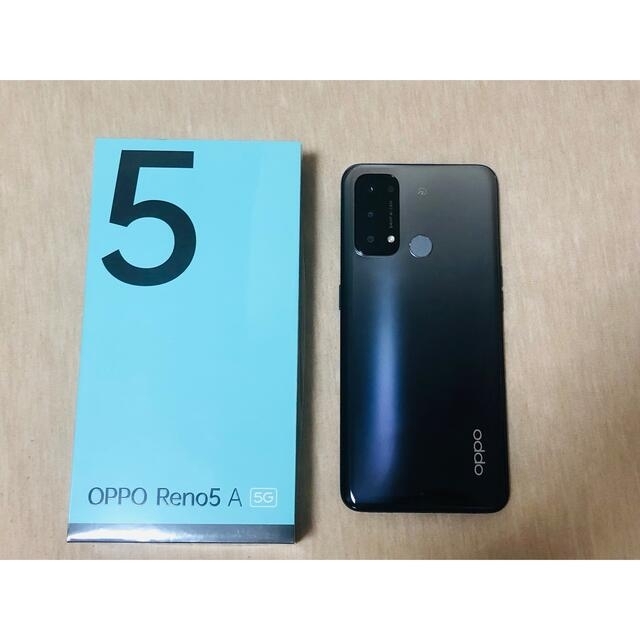 OPPO Reno5 A（eSIM）シルバーブラック ワイモバイル