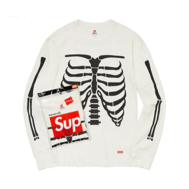 Supreme(シュプリーム)のM Supreme®/Hanes® Bones Thermal Crew  メンズのトップス(Tシャツ/カットソー(七分/長袖))の商品写真