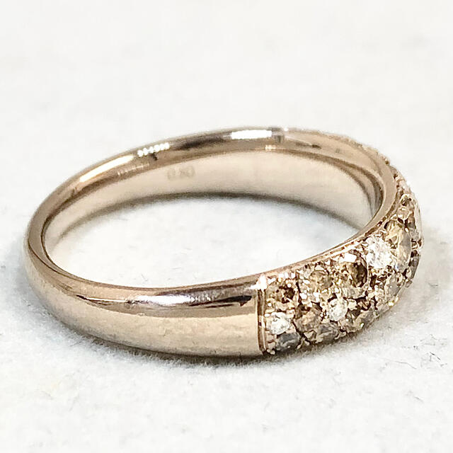 ブラウン ダイヤモンド 0.80ct K18 ブラウンゴールド ダイヤ リング レディースのアクセサリー(リング(指輪))の商品写真