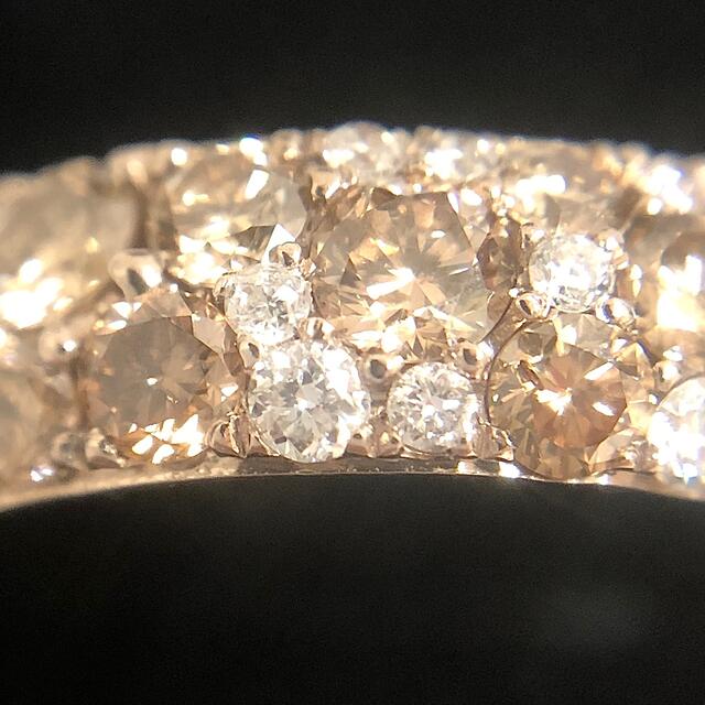 ブラウン ダイヤモンド 0.80ct K18 ブラウンゴールド ダイヤ リング