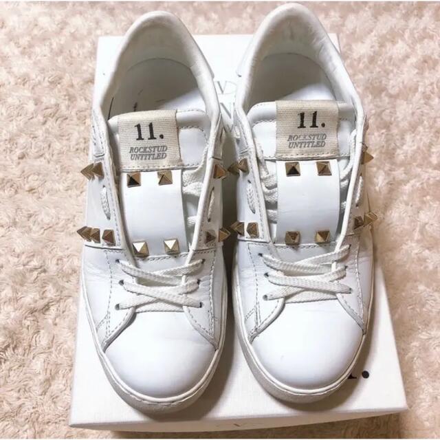 限定W特典付属 美品Valentino ロックスタッズスニーカー 38サイズ
