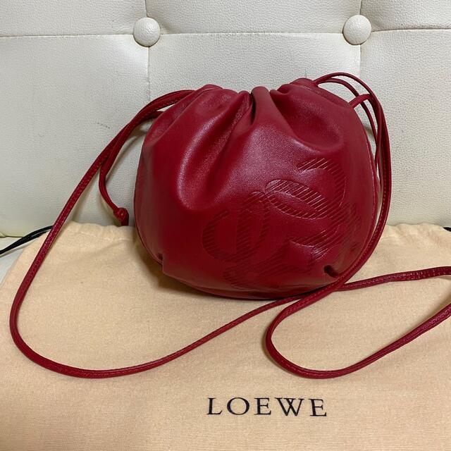 美品　LOEWE オールド　ロエベ　ナッパレザー　ミニ　ショルダー　バッグ