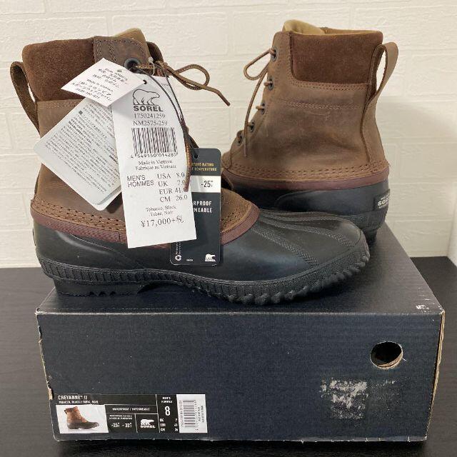 SOREL(ソレル)の新品☆26㎝☆ブラウン☆Sorel(ソレル) シャイアン2/CHEYANNEII メンズの靴/シューズ(ブーツ)の商品写真