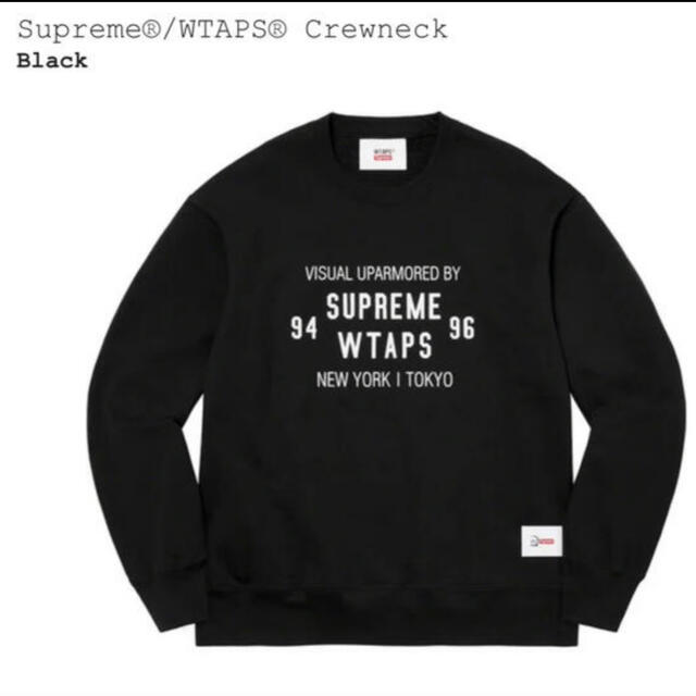 Supreme WTAPS シュプリーム ダブルタップス クルーネック ブラック