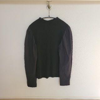 マルティニークルコント(martinique Le Conte)の【もえご様】martinique/KNITコンビブラウス　Black(ニット/セーター)