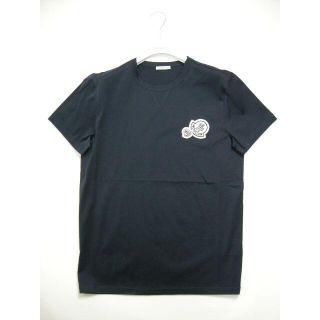 モンクレール(MONCLER)のサイズXXL■モンクレール■半袖 2連ロゴワッペンTシャツ■ダークネイビー新品(Tシャツ/カットソー(半袖/袖なし))