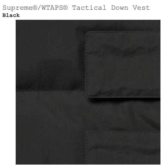 Supreme(シュプリーム)の21FW Supreme wtaps tactical down vest メンズのジャケット/アウター(ダウンベスト)の商品写真