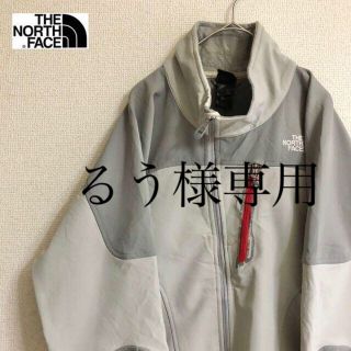 ザノースフェイス(THE NORTH FACE)の《ザノースフェイス》マウンテンパーカー 刺繍ロゴ 2XL グレー メンズ 古着(マウンテンパーカー)