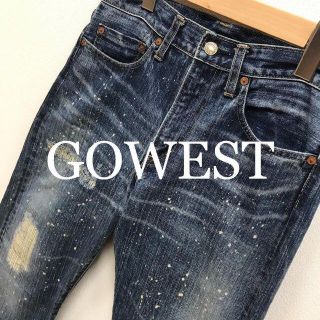 ゴーウエスト(GOWEST)のGOWEST ゴーウエスト デニムパンツ ダメージ加工 ズボン(デニム/ジーンズ)