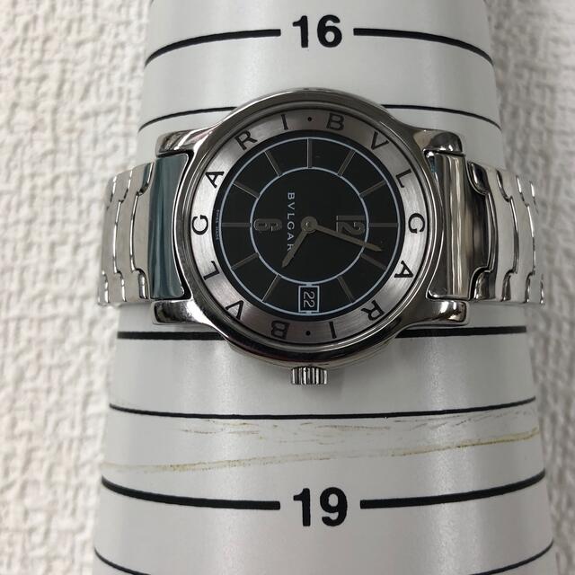 ーサイズ美品BVLGARI ブルガリ ソロテンポ ブラック メンズ - 腕時計