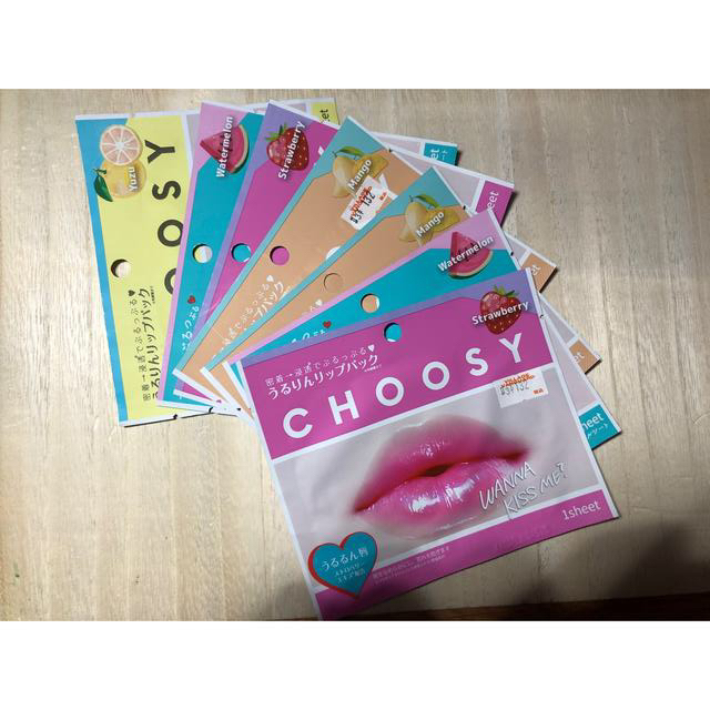 唇パック CHOOSY 7枚 コスメ/美容のスキンケア/基礎化粧品(リップケア/リップクリーム)の商品写真