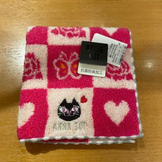 アナスイ(ANNA SUI)のアナスイタオルハンカチピンク新作(ハンカチ)