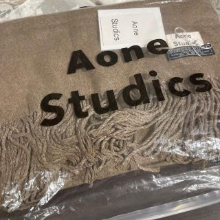 アクネ(ACNE)の新品未使用　グレージュ　マフラー　ウール(マフラー/ショール)