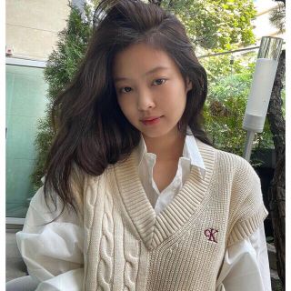 カルバンクライン(Calvin Klein)の売り切れ❗️BLACKPINKジェニ着用★カルバンクライン★ニットベストワンピ(ニット/セーター)