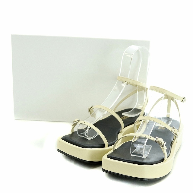 IENA(イエナ)のイエナ キンダーサルモン ストラップサンダル ウエッジソール 23 クリーム レディースの靴/シューズ(サンダル)の商品写真