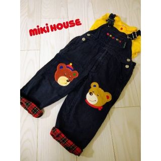 ミキハウス(mikihouse)のMIKIHOUSE／クマさんワッペンオーバーオール(パンツ/スパッツ)