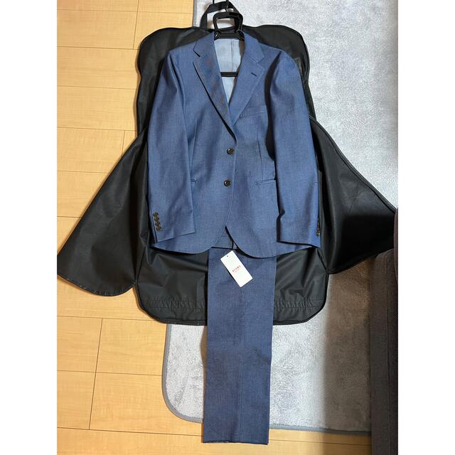 極美品　ビームス別注　スーツ　セットアップ　カシミヤ混　紺色　サイズ46  M