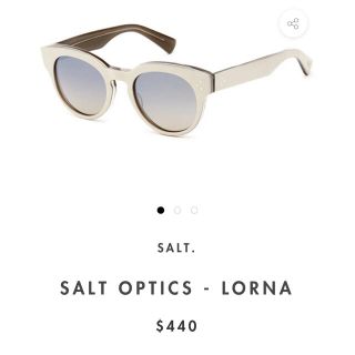 バーニーズニューヨーク(BARNEYS NEW YORK)の最終値下Salt. opticsソルトサングラスLornaオリバーゴールドスミス(サングラス/メガネ)