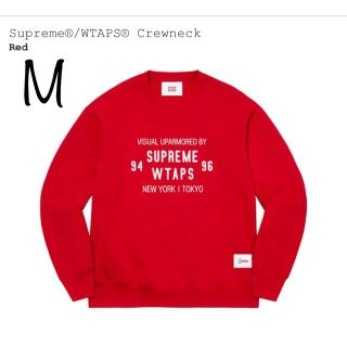 シュプリーム(Supreme)のsupreme WTAPS Crewneck Red M(スウェット)