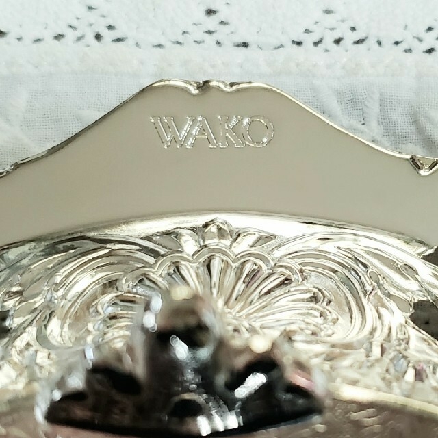 定価12960円 銀座和光 WAKO 銀仕上げ バスケット 取っ手付き 定価12960円 銀座和光 WAKO 銀仕上げ バスケット 取っ手付き