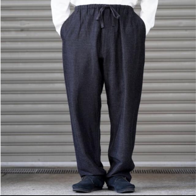 明日24時まで限定 21AW comoli ウールシルクドローストリングパンツ
