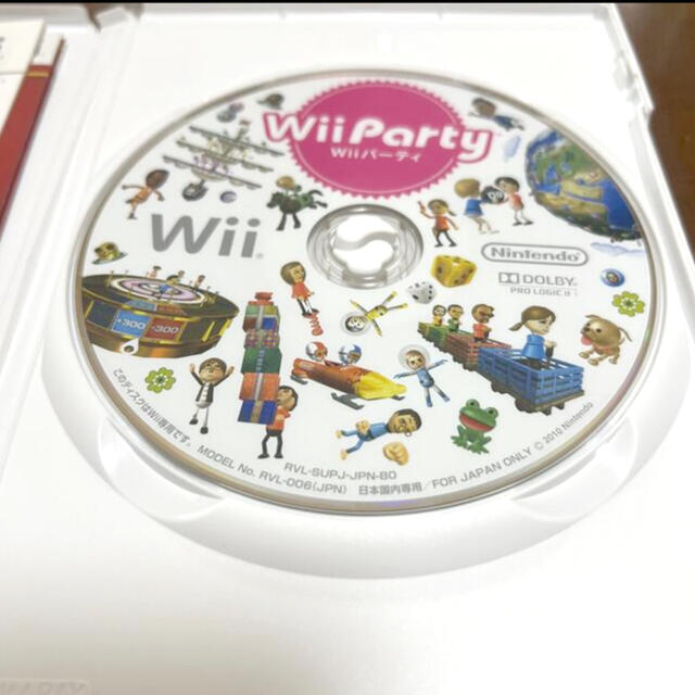 任天堂(ニンテンドウ)のWii party ウィーパーティ♡ミニゲーム80種類以上 Mii対応 エンタメ/ホビーのゲームソフト/ゲーム機本体(家庭用ゲームソフト)の商品写真