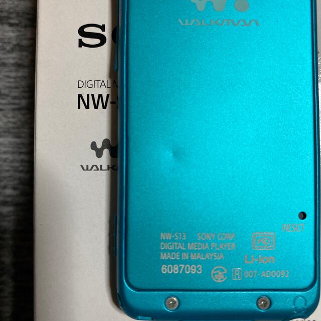 SONY(ソニー)のSONY  ウォークマン Sシリーズ NW-S13(L) スマホ/家電/カメラのオーディオ機器(ポータブルプレーヤー)の商品写真