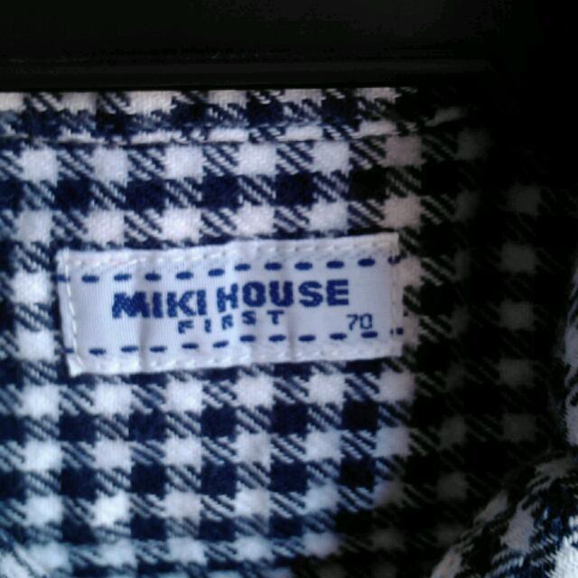 mikihouse(ミキハウス)のミキハウス 男の子 オーバーオール キッズ/ベビー/マタニティのベビー服(~85cm)(ロンパース)の商品写真
