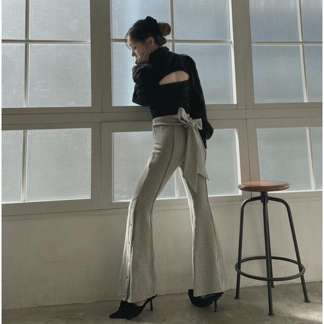 fiction tokyo バックリボンサイドスリットフレアパンツ-eastgate.mk