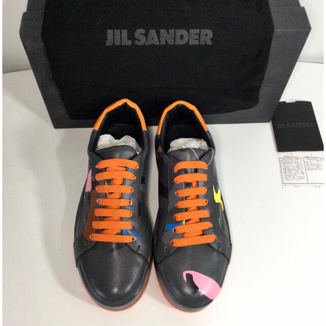 Jil Sander(ジルサンダー)のレア❣️新品タグ付　ジルサンダー　レザースニーカー　迷彩　23.5cm レディースの靴/シューズ(スニーカー)の商品写真