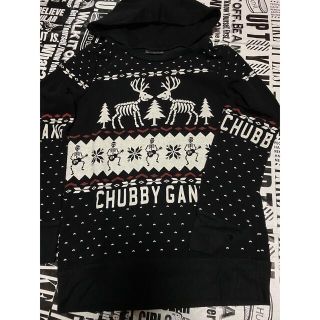 チャビーギャング(CHUBBYGANG)のCHUBBYGANG★スカル プリント フーディー トレーナー ヒスミニ好き★(その他)