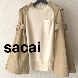 サカイ(sacai)のsacai サカイ トレンチハイブリッドニット(ニット/セーター)