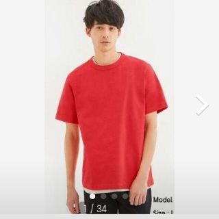 ジーユー(GU)の最終お値下げ【新品】GUコットンクルーネックT  Sサイズ(Tシャツ/カットソー(半袖/袖なし))