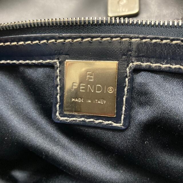 FENDI(フェンディ)のFENDI フェンディ　ハンドバック　ズッカ柄 キャンバス×レザー レディースのバッグ(ハンドバッグ)の商品写真