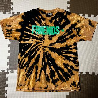 シュプリーム(Supreme)のVlone ヴィーロン FRIENDS TEE ブリーチ加工(Tシャツ/カットソー(半袖/袖なし))