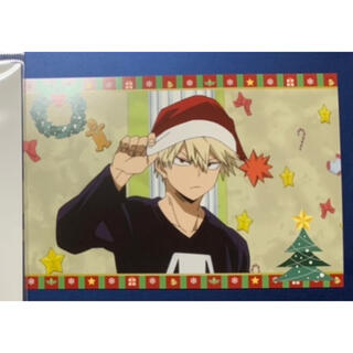 メリれクリスマスポストカード 爆豪勝己 カード コミック/アニメグッズ