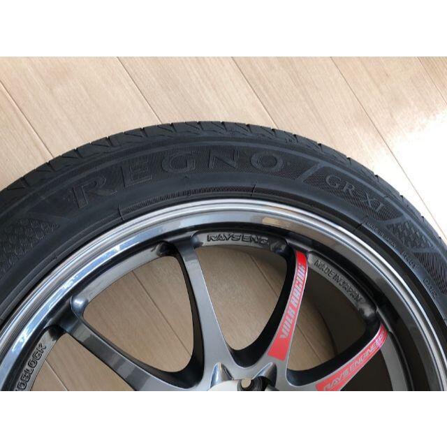 RAYS　CE28SL（17インチ7.5JJ+48　5穴114.3）＋タイヤ4本 自動車/バイクの自動車(タイヤ・ホイールセット)の商品写真