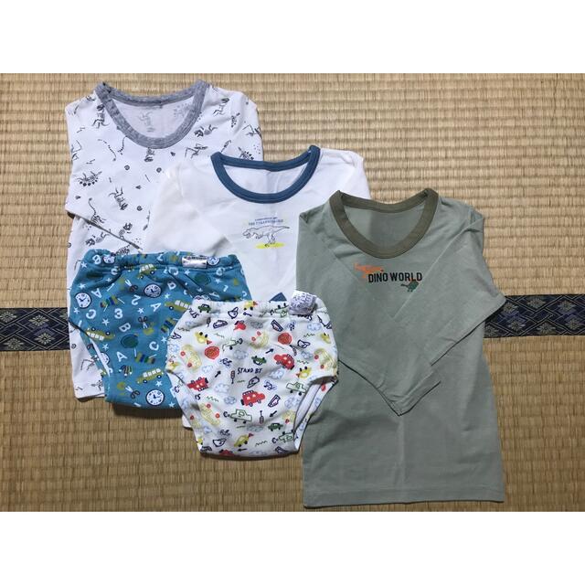 西松屋(ニシマツヤ)の肌着　100センチ　男の子用 キッズ/ベビー/マタニティのキッズ服男の子用(90cm~)(下着)の商品写真