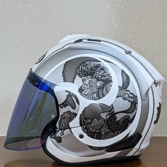 ARAI TENT(アライテント)のVZ-RAM鼓動2◆風神/雷神和柄ジェットヘルメット◆美品 自動車/バイクのバイク(ヘルメット/シールド)の商品写真