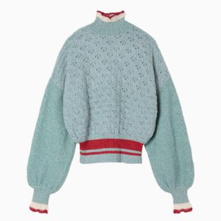 18aw mamekurogouchi Crochet Knit Sweater