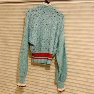 18aw mamekurogouchi Crochet Knit Sweater