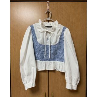 ザラ(ZARA)のzara パフスリーブ ブラウス(シャツ/ブラウス(長袖/七分))