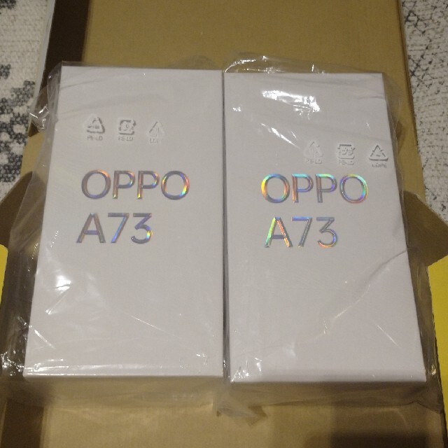 OPPO A73 ネイビーブルー＆ダイナミックオレンジ