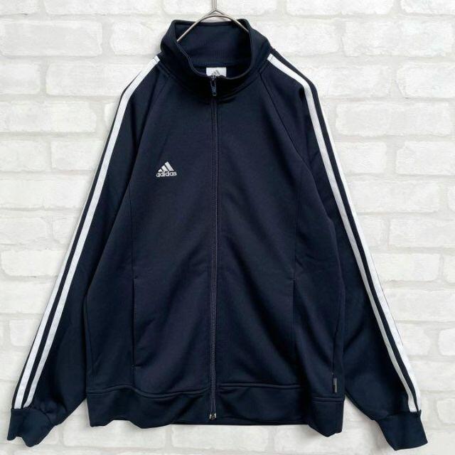 0156 adidas ナイロンジャケット パフォーマンスロゴ ブラック