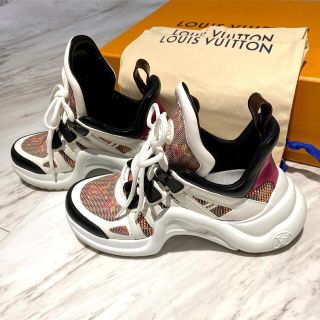 ルイヴィトン(LOUIS VUITTON)の【美品】ヴィトンLOUIS VUITTONアークライト・ライン スニーカー 35(スニーカー)