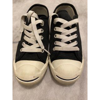 コンバース(CONVERSE)のコンバース　黒ジャックパーセル　19センチ(スニーカー)