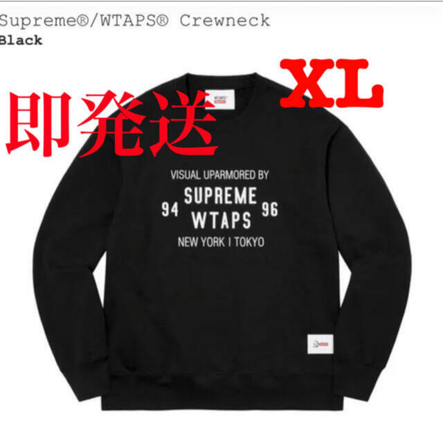 トップスsupreme wtaps  crewneck black XL